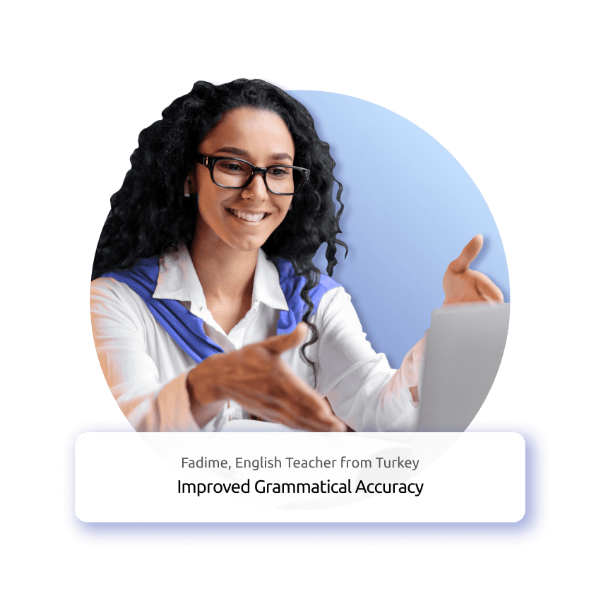 Teacher Improved Grammatical Accuracy